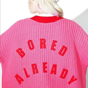 💕LAZY OAF BORED ALREADY CARDIGAN 💤